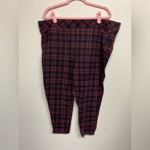 Torrid Red and Black Checkered Pants